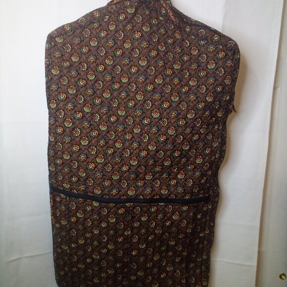 Vera Bradley Garment Bag Hanging Folding Pockets Floral Black Red - Picture 12 of 16